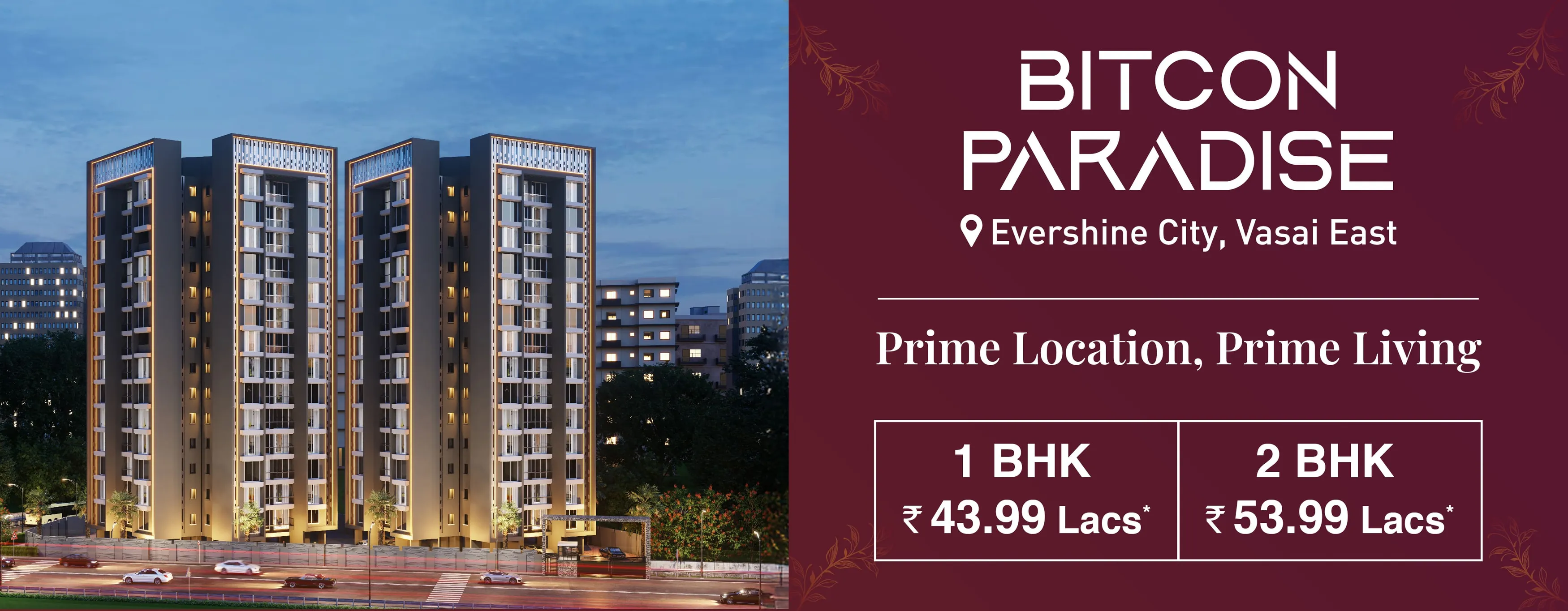 1, 2 & 3 BHK sea view homes in Versova
